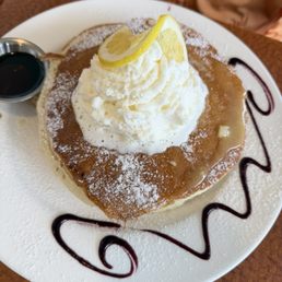 Lemon curd pancakes Lemon curd pancakes
