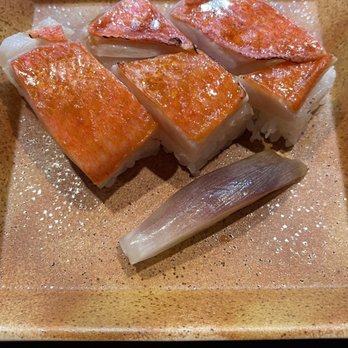 Yuji - GoldenEye Snapper, Pressed Sushi - Japanese Near Me - San Francisco, California Yuji - GoldenEye Snapper, Pressed Sushi - Japanese Near Me - San Francisco, California