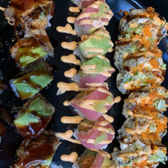 Maru Izakaya - TNT roll in middle - Japanese Near Me - Rochester, New York Maru Izakaya - TNT roll in middle - Japanese Near Me - Rochester, New York