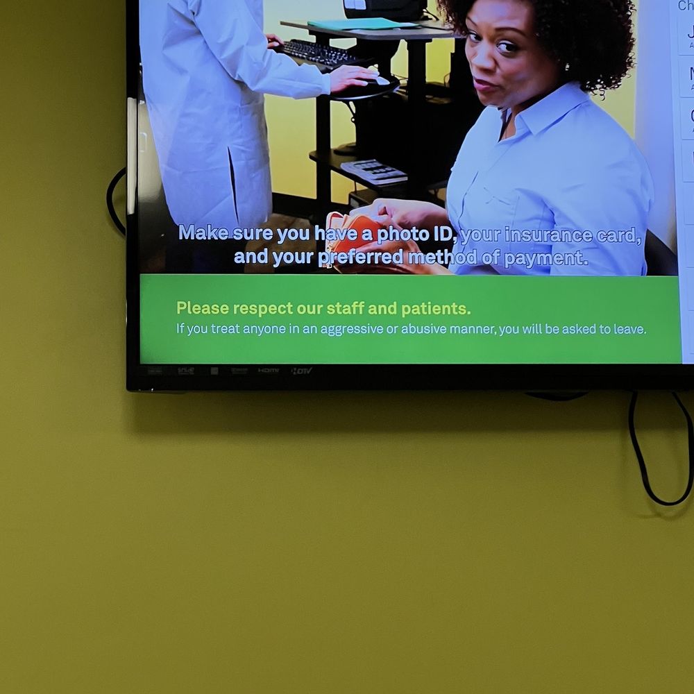 Quest Diagnostics - Waiting room TV with a message I now completely understand since their staff is so incompetent. - Laboratory Testing Near Me - Burbank, California Quest Diagnostics - Waiting room TV with a message I now completely understand since their staff is so incompetent. - Laboratory Testing Near Me - Burbank, California