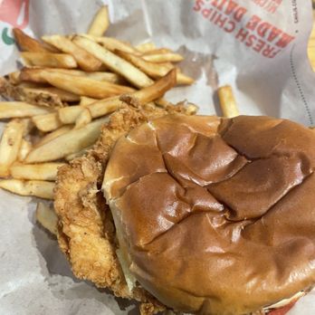 Chili's - Fried Chicken and fries - pretty ugly bun ! - Tex-Mex Near Me - Livermore, California Chili's - Fried Chicken and fries - pretty ugly bun ! - Tex-Mex Near Me - Livermore, California