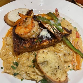 Kelsey's - Salmon & Shrimp Pasta - Soul Food Near Me - Atlantic City, New Jersey