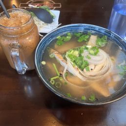 Vietnamese Drip Coffee + lemongrass Chicken Pho