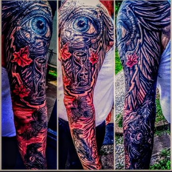 Stained By Kane Tattoo Studio - Full sleeve - Tattoo Near Me - Clarksburg, West Virginia Stained By Kane Tattoo Studio - Full sleeve - Tattoo Near Me - Clarksburg, West Virginia