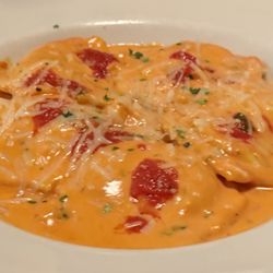 Giuseppe's - Lobster Ravioli Topped with Cream Sauce