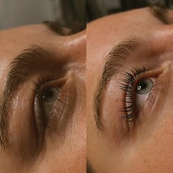Esthetics by Haley - Before and after- lash lift and tint