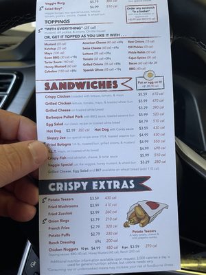 Menu photo 1 Swensons Drive-In North Olmsted, OH