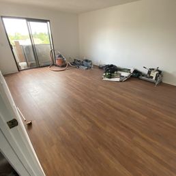 Leveled and installed new floors