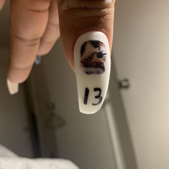 Infinity Nails & Spa - She put a picture I brought in ON MY NAILS!!!!!! - Nail Salons Near Me - Lawrence Township, New Jersey