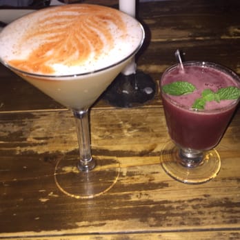 Folklore Argentine Grill - Pisco Sour and Blueberry Whiskey drink - Argentine Near Me - Chicago, Illinois Folklore Argentine Grill - Pisco Sour and Blueberry Whiskey drink - Argentine Near Me - Chicago, Illinois