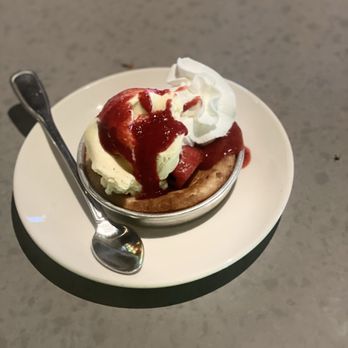 BJ's Restaurant & Brewhouse - Strawberry shortcake Pizookie - Pizza Near Me - Fort Myers, Florida BJ's Restaurant & Brewhouse - Strawberry shortcake Pizookie - Pizza Near Me - Fort Myers, Florida