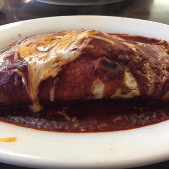 Mesa Vista Cafe - Breakfast Burrito with red chili (of course)! - Diners Near Me - Ojo Caliente, New Mexico