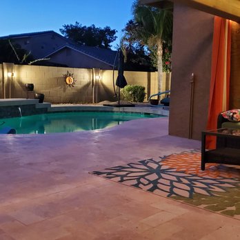 Hacienda Outdoors Pool & Landscape - After -Expanded deck area - Masonry/Concrete Near Me - Tempe, Arizona