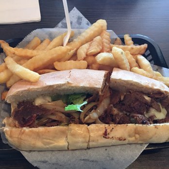 Mr G's - Philly Cheese Steak with fries - Greek Near Me - Charlotte, North Carolina Mr G's - Philly Cheese Steak with fries - Greek Near Me - Charlotte, North Carolina