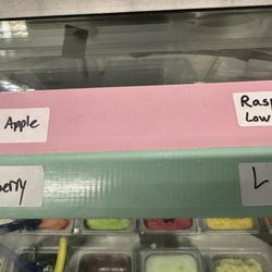 Green Apple, Strawberry, Strawberry Low Calorie.