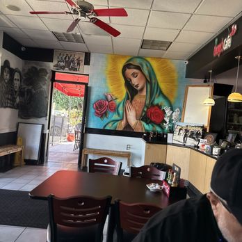 George's Cafe - Virgin Mary wall art - Breakfast & Brunch Near Me - West Covina, California