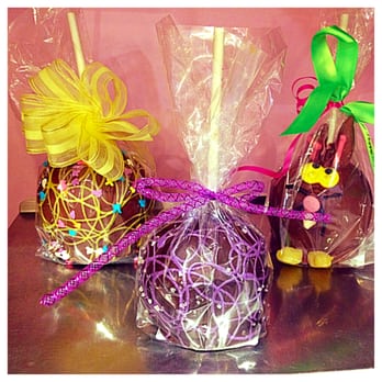 Laurie's Homemade Candy - A variety of our happy apples! Each apple is covered in caramel and then dipped in chocolate. We are happy to take special orders! - Candy Stores Near Me - Wayne, New Jersey Laurie's Homemade Candy - A variety of our happy apples! Each apple is covered in caramel and then dipped in chocolate. We are happy to take special orders! - Candy Stores Near Me - Wayne, New Jersey