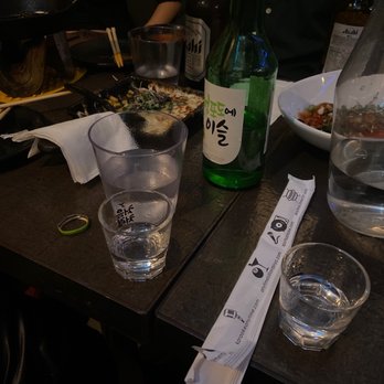 Anytime Kitchen  - Soju and corn cheese - Korean Near Me - New York, New York