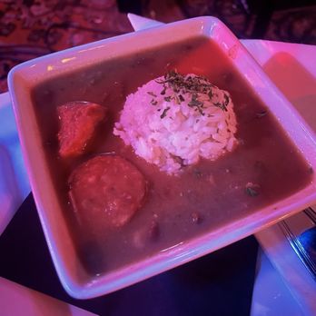Rudy's Jazz Room - Cup of beans & rice + Andouille sausage - Cajun/Creole Near Me - Nashville, Tennessee