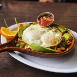 Main Street Restaurant & Steak House - The Chorizo skillet. Well rounded, give it a try.