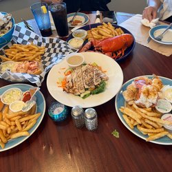 Oceanside Seafood - salmon broiled combo steamed lobster lobster roll