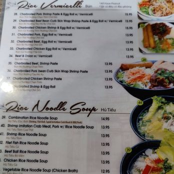 LV Pho 7 - Menu as of 06.07.2023 - Vietnamese Near Me - Las Vegas, Nevada
