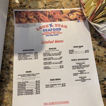 Lone Star Seafood - Menu (one page) - Seafood Near Me - Houston, Texas Lone Star Seafood - Menu (one page) - Seafood Near Me - Houston, Texas