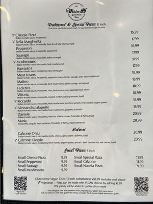Menu photo 1 Mister O1 Extraordinary Pizza - Brickell Miami, FL Menu photo 1 Mister O1 Extraordinary Pizza - Brickell Miami, FL
