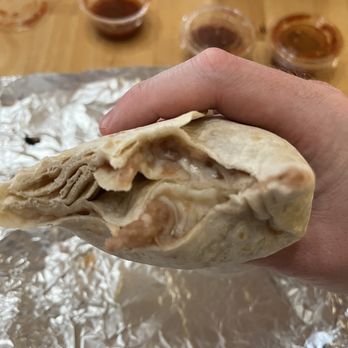 Taqueria Azteca - Refried Beans and Cheese Burrito - Mexican Near Me - Dublin, California