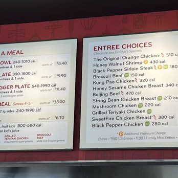 Panda Express - Menu - Chinese Near Me - Bloomington, Minnesota
