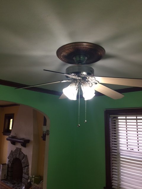 Interior painting and trim detail