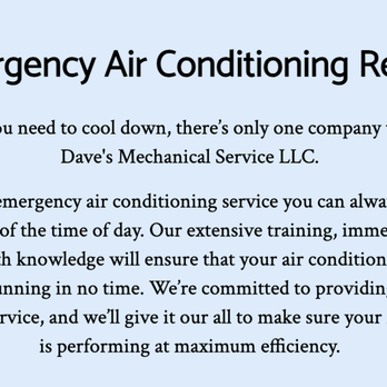 Dave's Cooling & Heating - Call Us Today! - Heating & Air Conditioning/HVAC Near Me - Frederick, Maryland