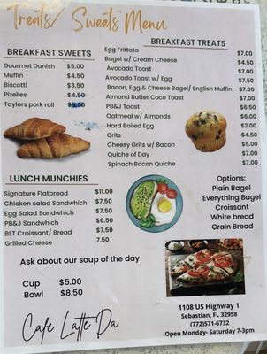 Menu photo 1 Cafe Latte da Sebastian, FL