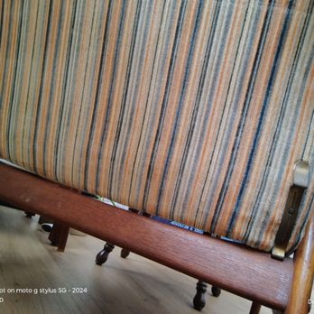 Neville's Upholstery - This is the after he repaired the bottom of the seat didn't need to touch the back - Furniture Reupholstery Near Me - Gansevoort, New York Neville's Upholstery - This is the after he repaired the bottom of the seat didn't need to touch the back - Furniture Reupholstery Near Me - Gansevoort, New York