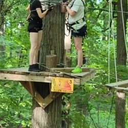 TreeRunner Adventure Park at Rochester - Learning the equipment