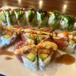 Back is the Colorful Roll and front is the sweatheart roll Back is the Colorful Roll and front is the sweatheart roll