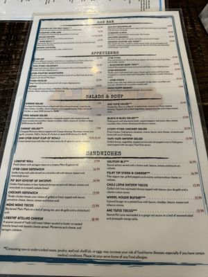 Menu photo 2 CJ Finz Manassas, VA