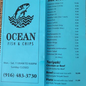 Ocean Fish & Chips - Menu - Fish & Chips Near Me - Sacramento, California Ocean Fish & Chips - Menu - Fish & Chips Near Me - Sacramento, California