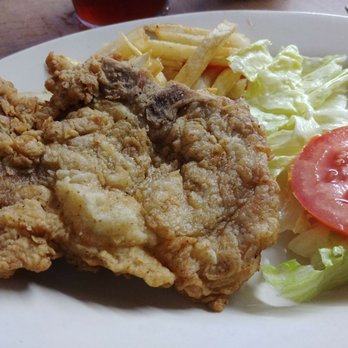 Side Door Cafe - Pork chop and fresh cut fries - Cafes Near Me - Falfurrias, Texas