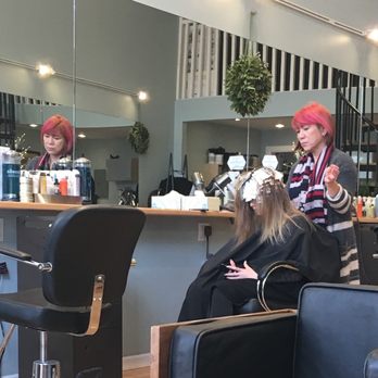 J. Brooker Studio - During the coloring process - Hair Salons Near Me - Berkeley, California