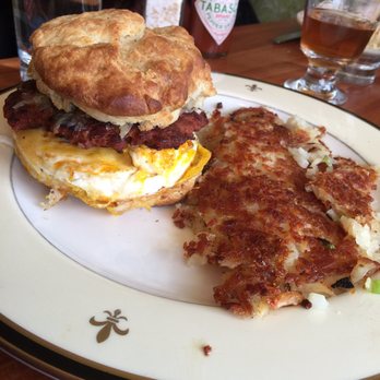 Big Jones - Creole hot sausage and egg sandwich. Pretty underwhelming. Hash browns were legit though. - Southern Near Me - Chicago, Illinois Big Jones - Creole hot sausage and egg sandwich. Pretty underwhelming. Hash browns were legit though. - Southern Near Me - Chicago, Illinois