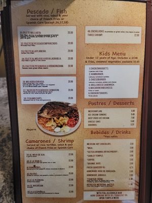 Menu photo 2 Vallarta Restaurant Fillmore, CA