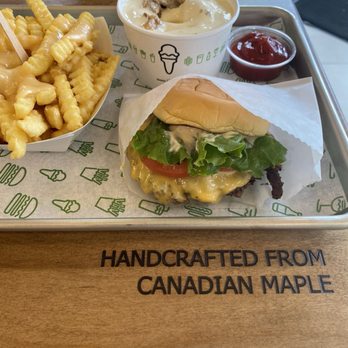 Shake Shack - Shack Burger, Cheese Fries, I Heart Butter Tart Concrete - Burgers Near Me - Toronto, Ontario Shake Shack - Shack Burger, Cheese Fries, I Heart Butter Tart Concrete - Burgers Near Me - Toronto, Ontario