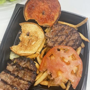 Sizzler - Burger without cheese - Seafood Near Me - Los Angeles, California Sizzler - Burger without cheese - Seafood Near Me - Los Angeles, California