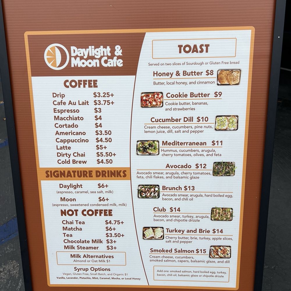 Menu board
