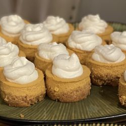 Cookie Bottoms - Seasonal mini Pumpkin Cheesecakes