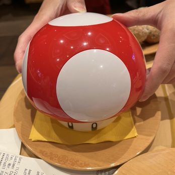 Toadstool Cafe - Tomato Soup in Super Mushroom Bowl(GF, V)- $19.99 - Cafes Near Me - Universal City, California Toadstool Cafe - Tomato Soup in Super Mushroom Bowl(GF, V)- $19.99 - Cafes Near Me - Universal City, California