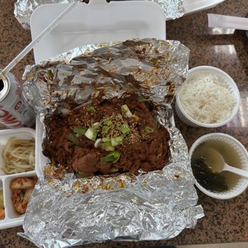 Jin Su Sung Chan - Spicy Pork Barbecue - Korean Near Me - Los Angeles, California Jin Su Sung Chan - Spicy Pork Barbecue - Korean Near Me - Los Angeles, California