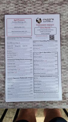 Menu photo 4 Jaco's Bayfront Bar & Grille Pensacola, FL Menu photo 4 Jaco's Bayfront Bar & Grille Pensacola, FL