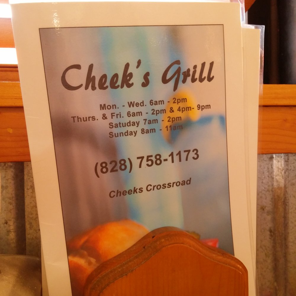a sign for cheek's grill